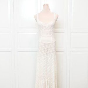 Free People Love Story lace maxi slip dress size S